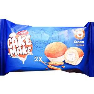 مزمز کیک دوقلو ساده با کرم خامه