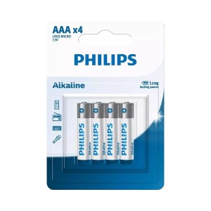 فیلیپس باتری نیم قلمی 4 عددی alkaline