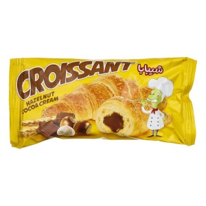 شیبابا نان کروسان با مغز کاکائو فندوق 50گرمی