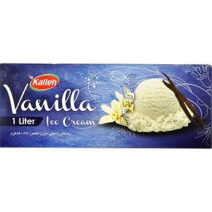 کاله بستنی پاکتی یک لیتری وانیلی