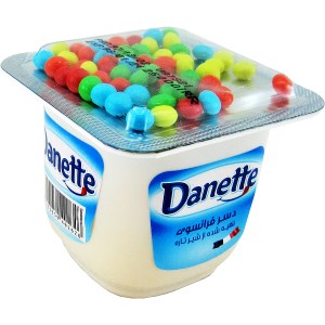 دنت تاپر وانیلی همراه با دراژه شکلات سه رنگ