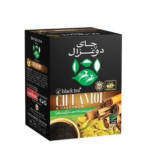 دو غزال چای سیاه دارچین و هل 100 گرمی