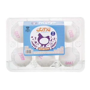 تلاونگ تخم مرغ 6عددی جامبو