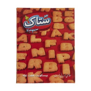 ستاک بیسکویت هفت غله الفبا 430 گرم