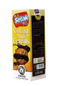 ستاک بیسکوئیت چند غله کاکائو سبوس دار 370 گرم