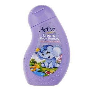 اکتیو شامپو بدن کرمی کودک بنفش 250گرم