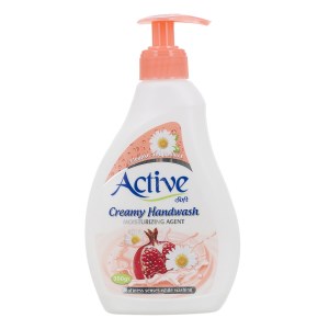 اکتیو مایع دستشویی کرمی 350گرمی صورتی