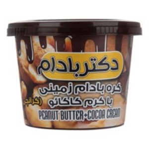 دکتر بادام کره بادام زمینی با کرم کاکائو کرانچی