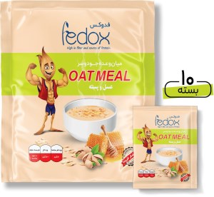 فدوکس میان وعده جو دو سر عسل و پسته