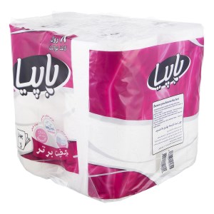 پاپیا دستمال توالت 4لایه 8رول بی ساید