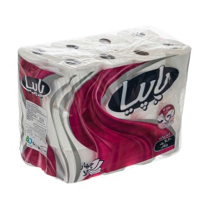 پاپیا دستمال توالت 5 لایه 6 قلو