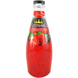 لئونارد نوشیدنی تخم شربتی توت فرنگی 300میل
