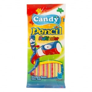 کندی پاستیل نواری رنگین کمانی 85گرم