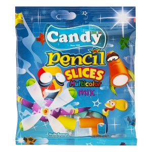 کندی پاستیل مدادی لقمه ای میوه ای 50گرمی