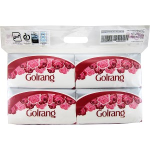 گلرنگ دستمال سافت 250 برگ دولایه بسته 4عددی