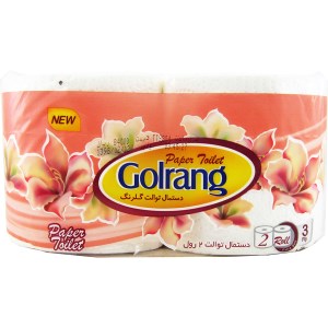 گلرنگ دستمال کاغذی توالت 2 قلو
