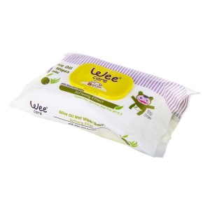 wee دستمال مرطوب پاکتی دربدار زیتون 72 عددی