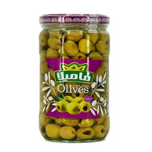 فامیلا کنسرو زیتون بی هسته معمولی 650گرمی