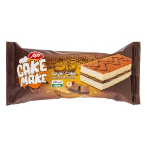 مزمز کیک تیتو وانیلی با کرم کاکائو