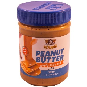 شیر رضا کره بادام زمینی نمکی 450 گرم