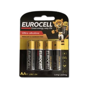 EUROCELL باتری اولترا آلکالاین قلمی کارتی 4 عددی