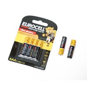 EUROCELL باتری اولترا آلکالاین نیم قلمی کارتی 4عددی